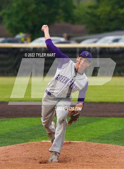 Thumbnail 3 in Greencastle vs. Brebeuf Jesuit Preparatory (IHSAA 3A Sectional First Round) photogallery.