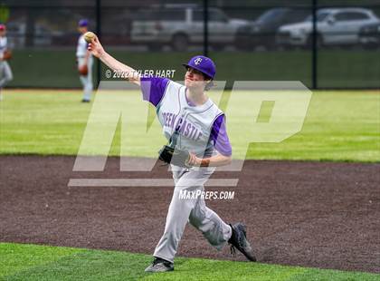 Thumbnail 3 in Greencastle vs. Brebeuf Jesuit Preparatory (IHSAA 3A Sectional First Round) photogallery.