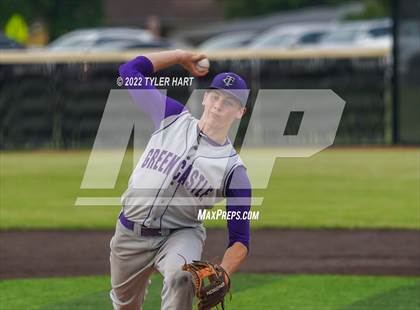 Thumbnail 1 in Greencastle vs. Brebeuf Jesuit Preparatory (IHSAA 3A Sectional First Round) photogallery.