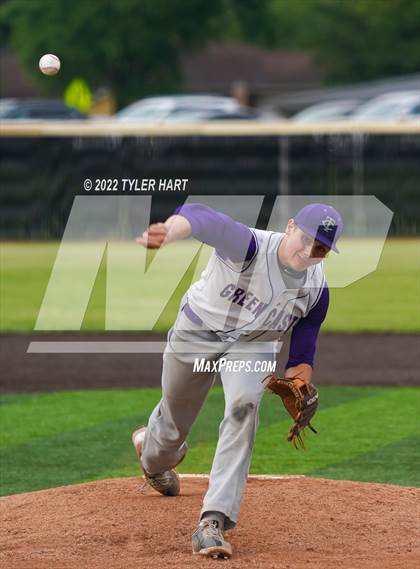 Thumbnail 3 in Greencastle vs. Brebeuf Jesuit Preparatory (IHSAA 3A Sectional First Round) photogallery.