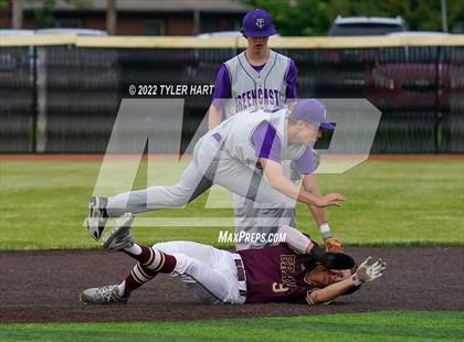 Thumbnail 1 in Greencastle vs. Brebeuf Jesuit Preparatory (IHSAA 3A Sectional First Round) photogallery.