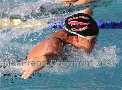 Thumbnail 3 in Deer Valley vs. Boulder Creek (Co-ed Swimming) photogallery.
