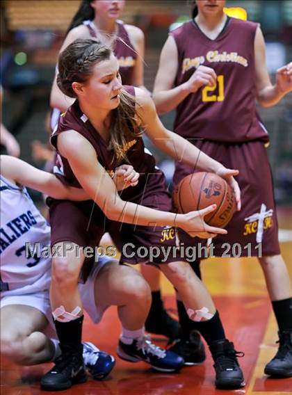 Thumbnail 3 in Kings Christian vs Central Valley Christian (CIF CS D5 Final) photogallery.