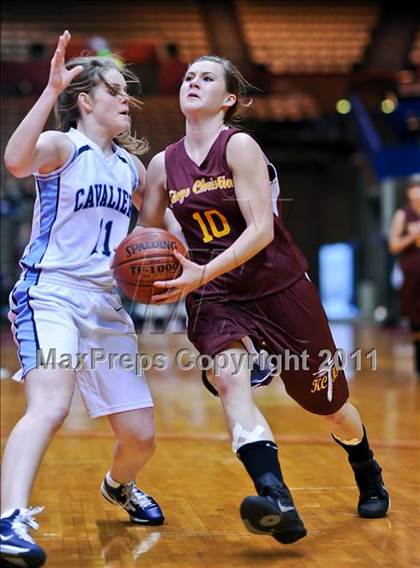 Thumbnail 2 in Kings Christian vs Central Valley Christian (CIF CS D5 Final) photogallery.