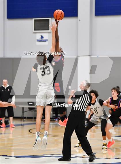 Thumbnail 2 in Prolific Prep of Napa Christian vs. Phoenix Prep (Crush in the Valley) photogallery.