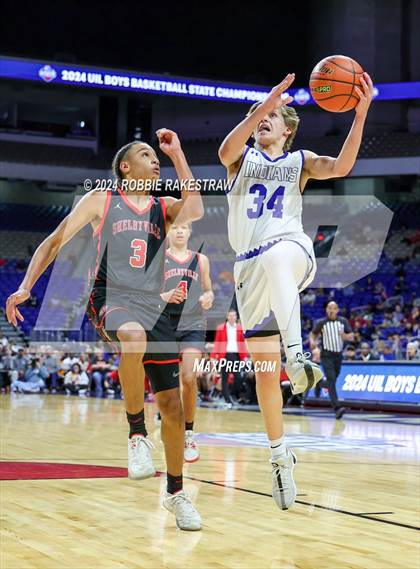 Thumbnail 1 in Lipan vs. Shelbyville (UIL 2A Basketball Final) photogallery.