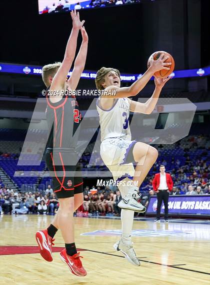 Thumbnail 1 in Lipan vs. Shelbyville (UIL 2A Basketball Final) photogallery.