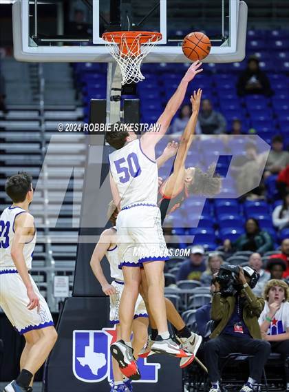 Thumbnail 1 in Lipan vs. Shelbyville (UIL 2A Basketball Final) photogallery.