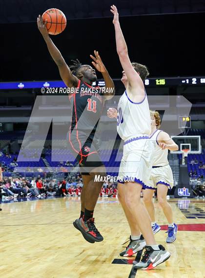 Thumbnail 2 in Lipan vs. Shelbyville (UIL 2A Basketball Final) photogallery.