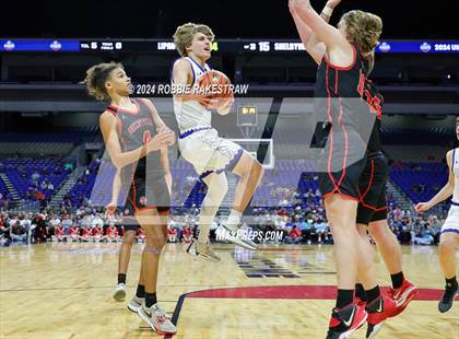 Thumbnail 2 in Lipan vs. Shelbyville (UIL 2A Basketball Final) photogallery.