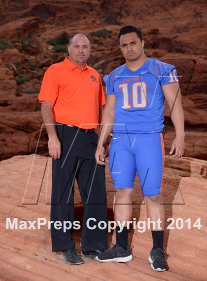 Thumbnail 1 in Bishop Gorman (2014 Preseason Top 25 Photo Shoot)  photogallery.