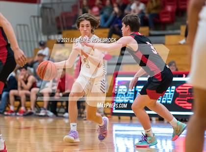 Thumbnail 3 in Fredericksburg vs Marble Falls (2021 Chicken Express Holiday Extravaganza) photogallery.