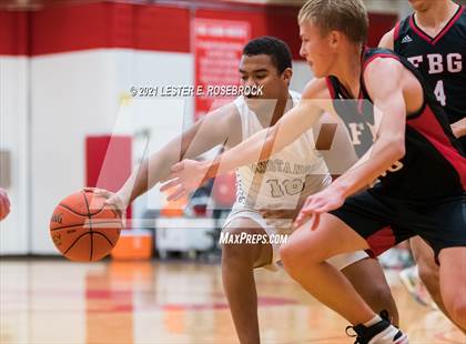 Thumbnail 3 in Fredericksburg vs Marble Falls (2021 Chicken Express Holiday Extravaganza) photogallery.