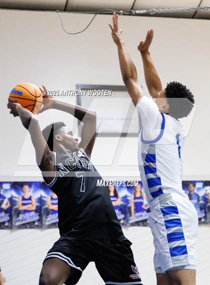 Thumbnail 1 in NC GBB Academy vs. Fayetteville Christian (Dreamville Showcase) photogallery.