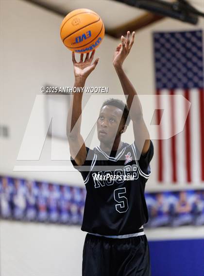 Thumbnail 2 in NC GBB Academy vs. Fayetteville Christian (Dreamville Showcase) photogallery.