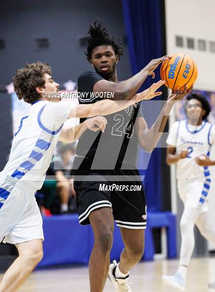 Thumbnail 3 in NC GBB Academy vs. Fayetteville Christian (Dreamville Showcase) photogallery.