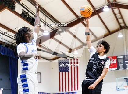 Thumbnail 1 in NC GBB Academy vs. Fayetteville Christian (Dreamville Showcase) photogallery.