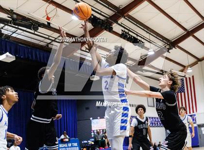 Thumbnail 3 in NC GBB Academy vs. Fayetteville Christian (Dreamville Showcase) photogallery.