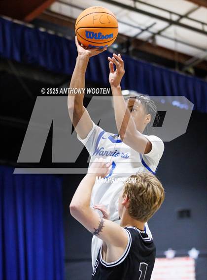 Thumbnail 3 in NC GBB Academy vs. Fayetteville Christian (Dreamville Showcase) photogallery.