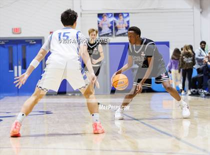 Thumbnail 2 in NC GBB Academy vs. Fayetteville Christian (Dreamville Showcase) photogallery.