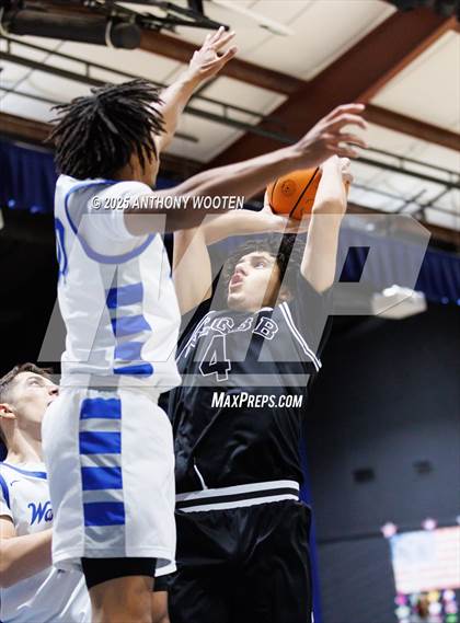 Thumbnail 2 in NC GBB Academy vs. Fayetteville Christian (Dreamville Showcase) photogallery.