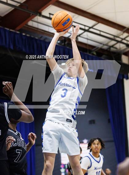 Thumbnail 2 in NC GBB Academy vs. Fayetteville Christian (Dreamville Showcase) photogallery.