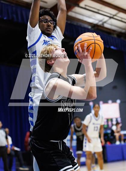 Thumbnail 1 in NC GBB Academy vs. Fayetteville Christian (Dreamville Showcase) photogallery.