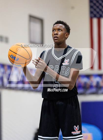 Thumbnail 3 in NC GBB Academy vs. Fayetteville Christian (Dreamville Showcase) photogallery.
