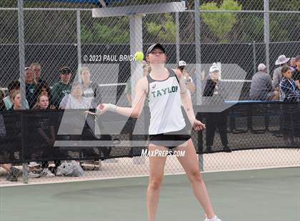 Thumbnail 3 in UIL 4A Tennis Mixed Doubles Finals photogallery.
