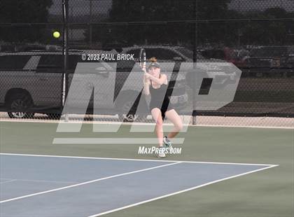 Thumbnail 1 in UIL 4A Tennis Mixed Doubles Finals photogallery.
