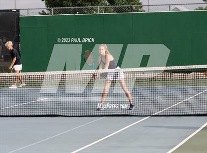 Thumbnail 3 in UIL 4A Tennis Mixed Doubles Finals photogallery.