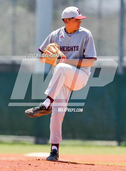 Thumbnail 1 in Houston Heights vs Cypress Woods (UIL R3 Bi-District Playoffs)  photogallery.