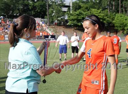Thumbnail 2 in Cardinal Gibbons vs Marvin Ridge (NCHSAA 3A Final) photogallery.
