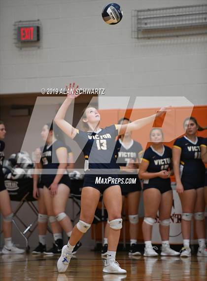 Thumbnail 1 in Victor vs. Our Lady of Mercy (NYSPHSAA Section 5 Class AA Championship) photogallery.