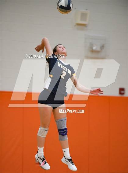 Thumbnail 2 in Victor vs. Our Lady of Mercy (NYSPHSAA Section 5 Class AA Championship) photogallery.