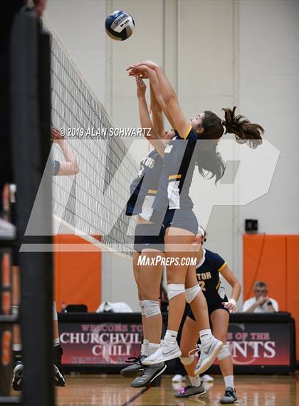 Thumbnail 2 in Victor vs. Our Lady of Mercy (NYSPHSAA Section 5 Class AA Championship) photogallery.