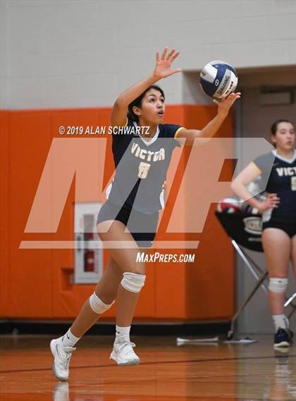 Thumbnail 3 in Victor vs. Our Lady of Mercy (NYSPHSAA Section 5 Class AA Championship) photogallery.