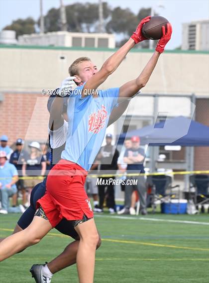 Thumbnail 3 in Los Alamitos vs. St. John Bosco (Battle At The Beach) photogallery.