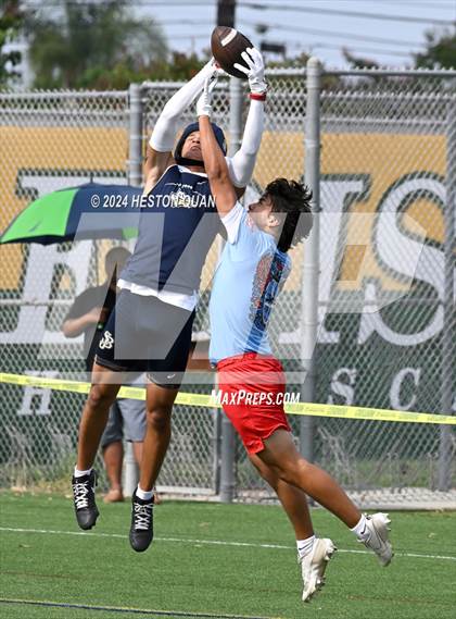 Thumbnail 2 in Los Alamitos vs. St. John Bosco (Battle At The Beach) photogallery.