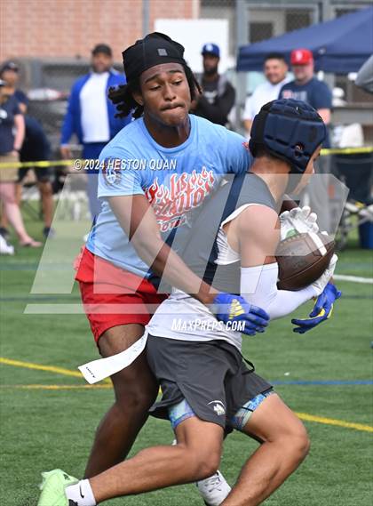 Thumbnail 1 in Los Alamitos vs. St. John Bosco (Battle At The Beach) photogallery.