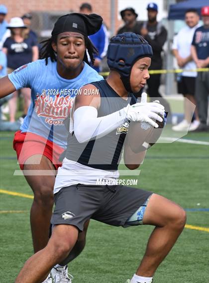Thumbnail 1 in Los Alamitos vs. St. John Bosco (Battle At The Beach) photogallery.