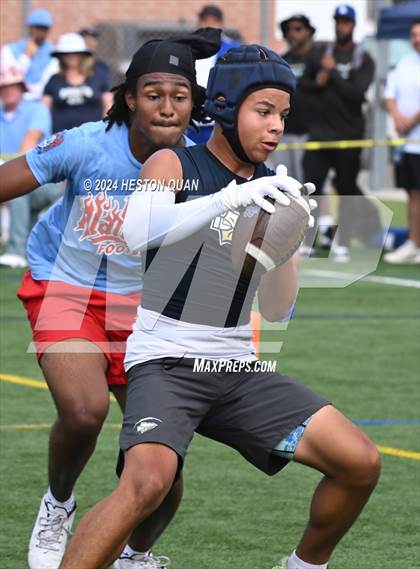 Thumbnail 3 in Los Alamitos vs. St. John Bosco (Battle At The Beach) photogallery.