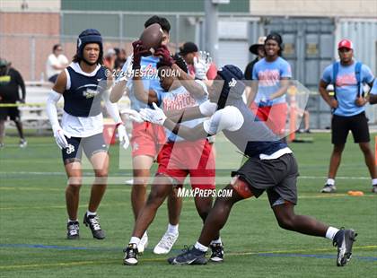 Thumbnail 2 in Los Alamitos vs. St. John Bosco (Battle At The Beach) photogallery.