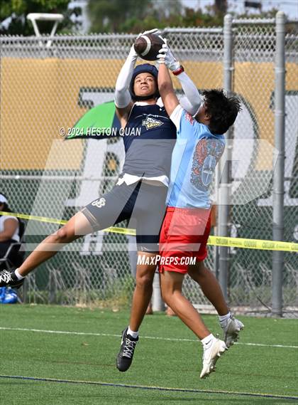 Thumbnail 2 in Los Alamitos vs. St. John Bosco (Battle At The Beach) photogallery.