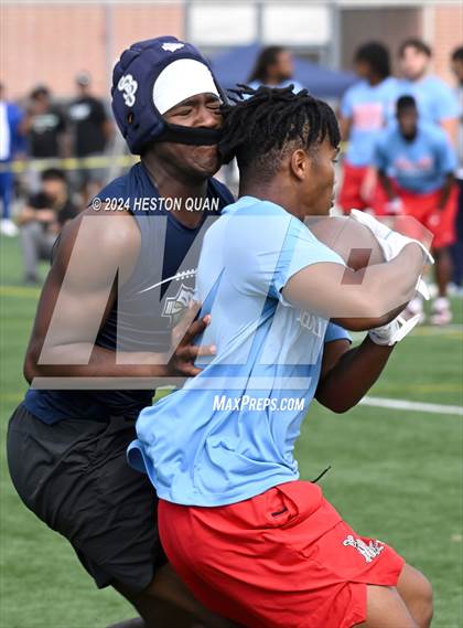 Thumbnail 1 in Los Alamitos vs. St. John Bosco (Battle At The Beach) photogallery.