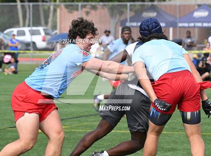 Thumbnail 2 in Los Alamitos vs. St. John Bosco (Battle At The Beach) photogallery.