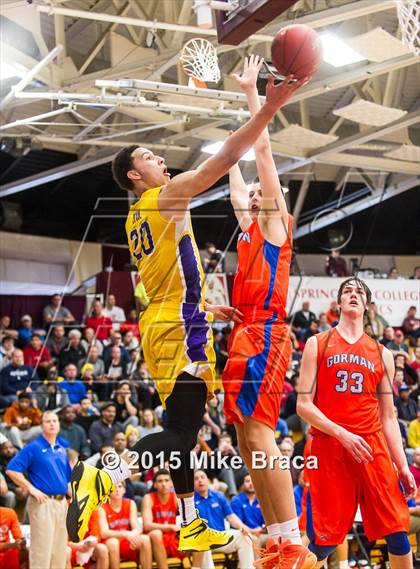 Thumbnail 1 in Bishop Gorman vs. Montverde Academy (Spalding HoopHall Classic) photogallery.