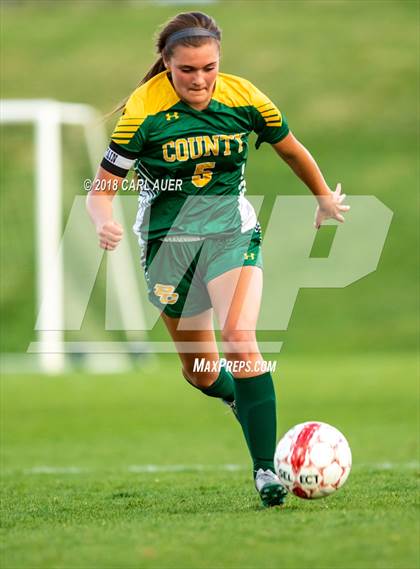 Thumbnail 3 in Green Mountain vs. Pueblo County (CHSAA 4A 1st Round Playoff) photogallery.