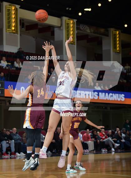 Thumbnail 1 in Albertus Magnus vs Christ the King (Slam Dunk Showcase) photogallery.