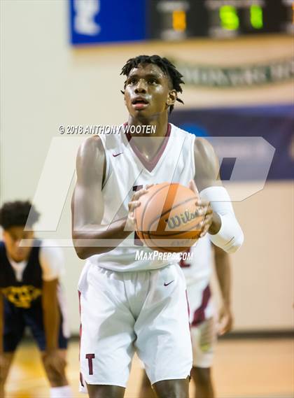 Thumbnail 3 in New Life Christian Academy vs Trinity Christian (Hoops and Dreams Showcase) photogallery.